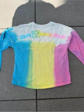 Disney Parks Spirit Jersey Kids XL Pastel Tie Dye Walt Disney World Puff Print